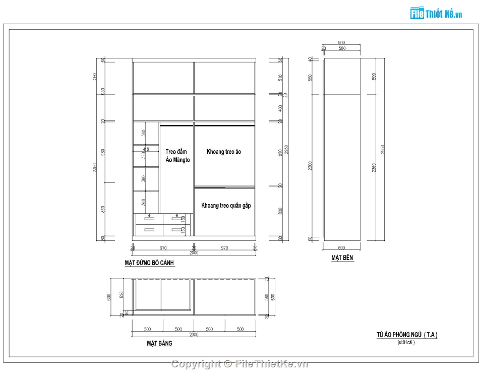 bản vẽ thiết kế tủ quần áo,bản vẽ nội thất tủ áo,bản vẽ tủ quần áo,bản vẽ nội thất tủ